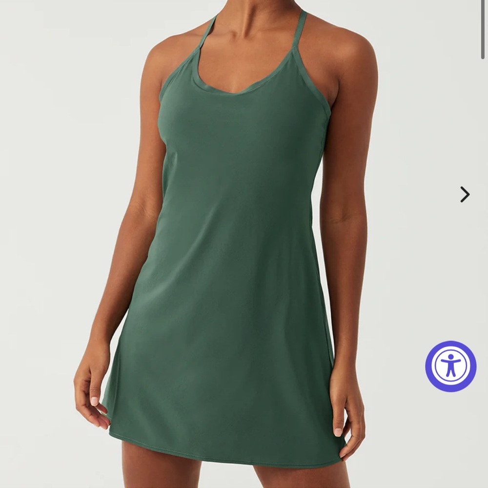 Women's Outdoor Voices Green Exercise Dress